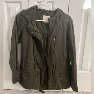 LA Hearts Olive Green Utility Jacket